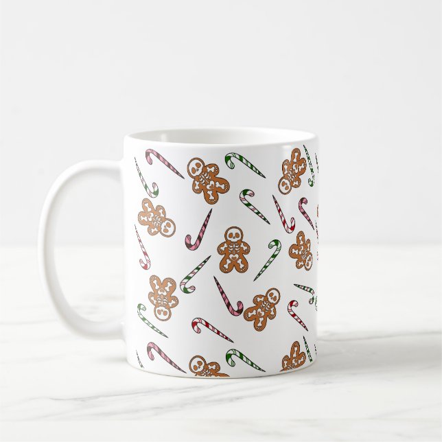 Taza De Café Gingerbread Skeleton Man (Izquierda)