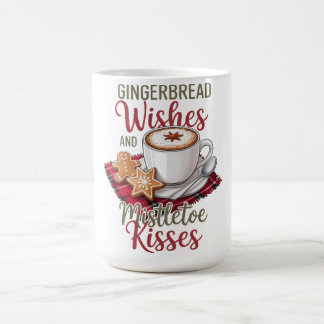 Taza De Café Gingerbread Wishes and Mistletoe Kisses Christmas