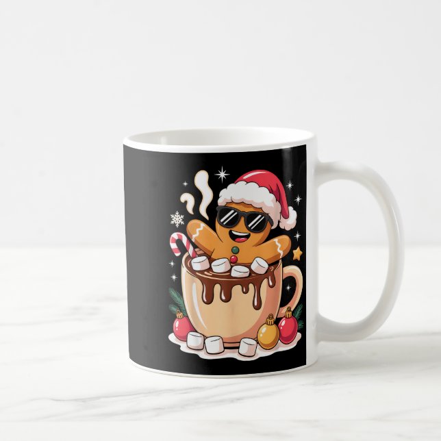 Taza De Café Gingerbreadman Christmas Cocoa Gingerbread Men Wom (Derecha)