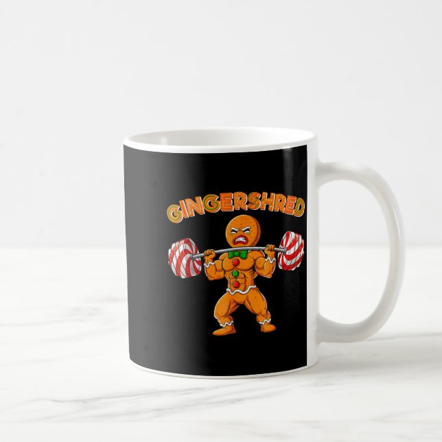 Taza De Café Gingershred Funny Men Gym Bodybuilding Gingerbread (Derecha)
