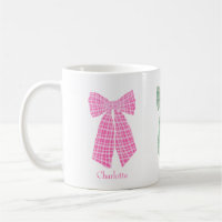 Gingham Romántica Coquette Bow personalizada