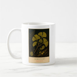 Taza De Café Ginkgo Leaf – Vintage Botanical Mug