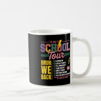 Taza De Café Gira Retro Lightning Bolt Abcd De Regreso A La Esc