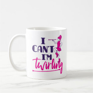 Taza De Café Giradora de Baton No Puedo Estoy Girando