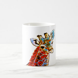 Taza De Café Girafa colorida