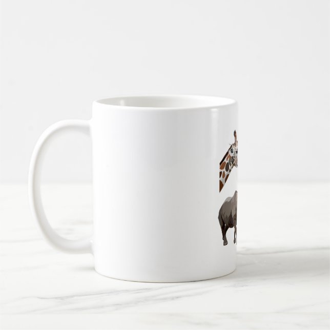Taza De Café Girafa de diseño de vida salvaje para los safari a (Izquierda)