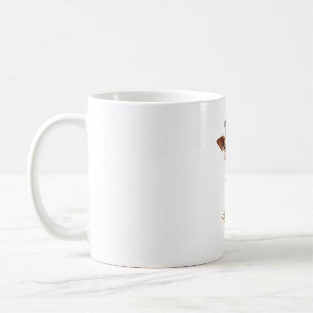 Taza De Café Girafa del bebé al estilo de un personalizado de v (Izquierda)