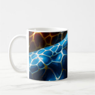 Taza De Café Girafas azules doradas