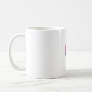 Taza De Café Giraffe con amor colorido y adorable
