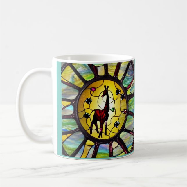 Taza De Café Giraffe de vidrio templado café Mug (Izquierda)
