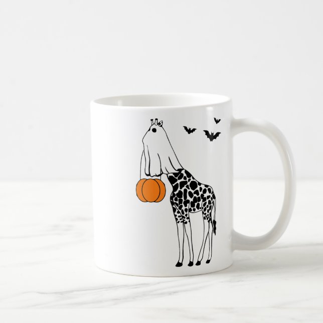Taza De Café Giraffe Halloween Divertidos disfraces de ropa de  (Derecha)