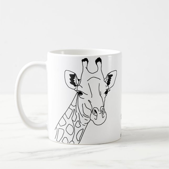 Taza De Café Giraffe minimalista (Izquierda)