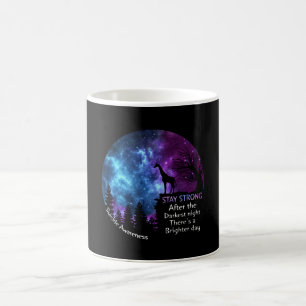 Taza De Café Giraffe Suicidio Conciencia: Giraffe fuerte regalo