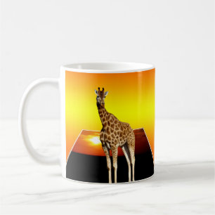 Taza De Café Giraffe Sunshine Popout Art,