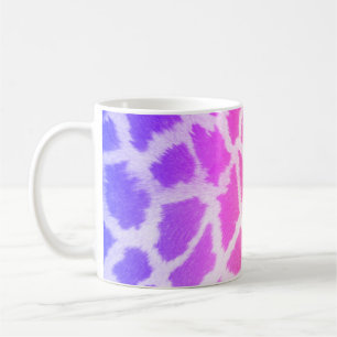 Taza De Café Giraffe Textura Arcoiris Color Patrón-14425