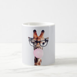 TAZA DE CAFÉ GIRAFFE USANDO GAFAS CAFÉ MUG