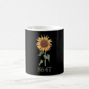 Taza De Café Girasol 8647 86 47 Sutil Anti Trump Floral Boho