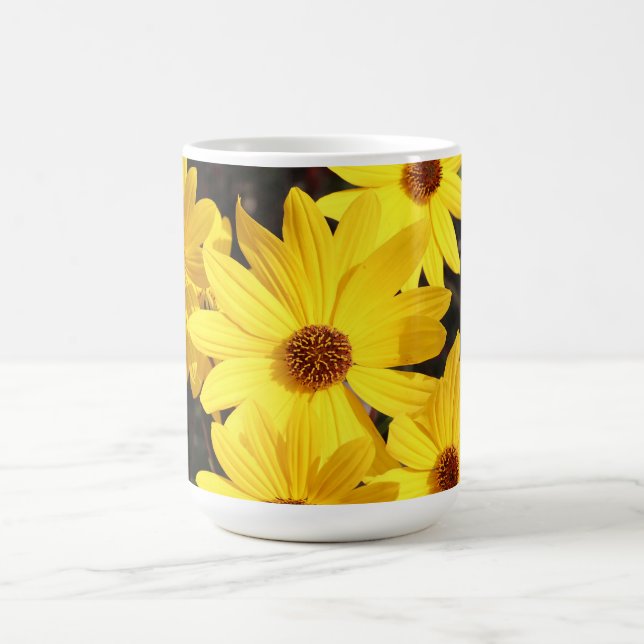 Taza De Café Girasol amarillo brillante (Centro)