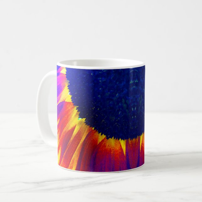 Taza De Café Girasol Azul (Anverso izquierdo)