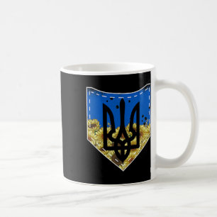 Taza De Café Girasol Bandera Ucraniana Y Camiseta De Bolsillo T