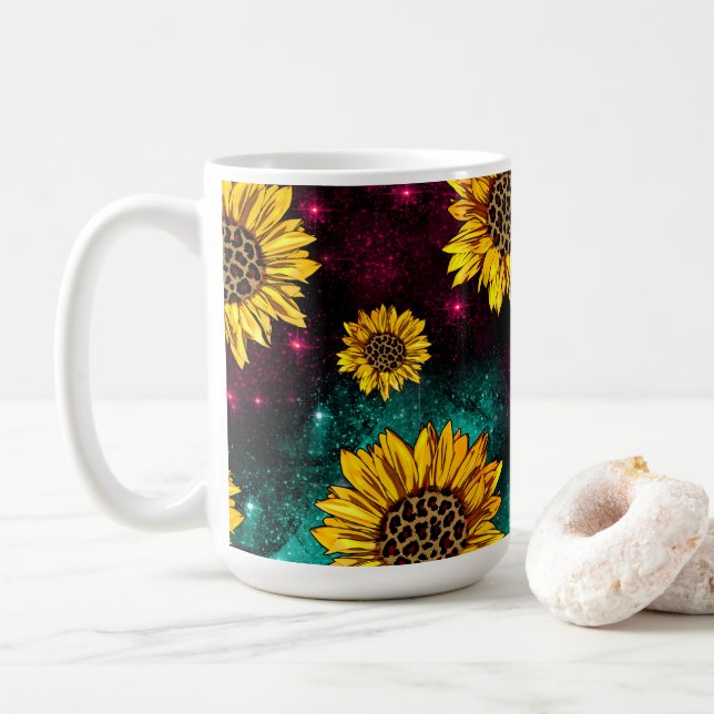 Taza De Café Girasol celeste (Con donut)