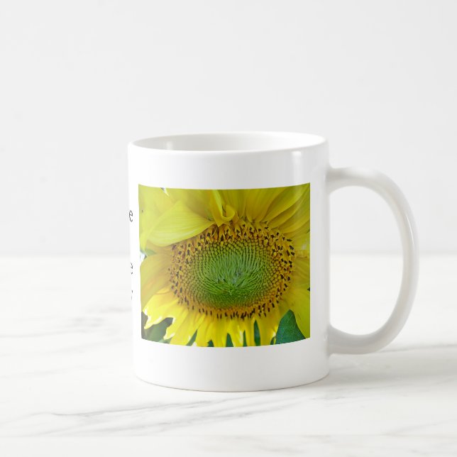 Taza De Café Girasol de jarra, "ten un buen día* (Derecha)