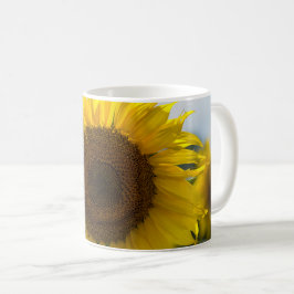 Taza de café - Girasol en el campo