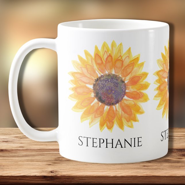 Taza De Café Girasol personalizado (Subido por el creador)