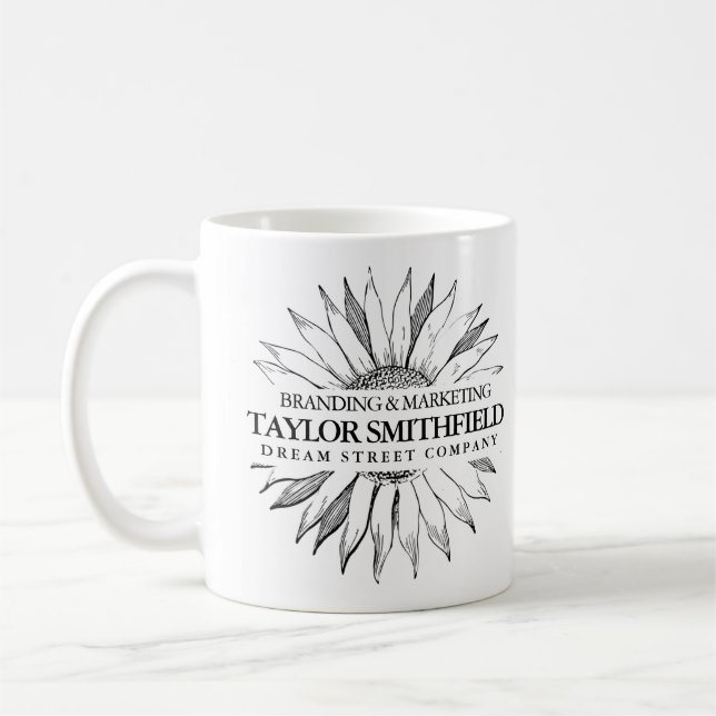 Taza De Café Girasol vintage (Izquierda)