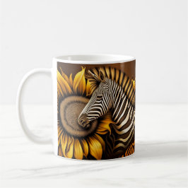 Taza De Café Girasol y cebra