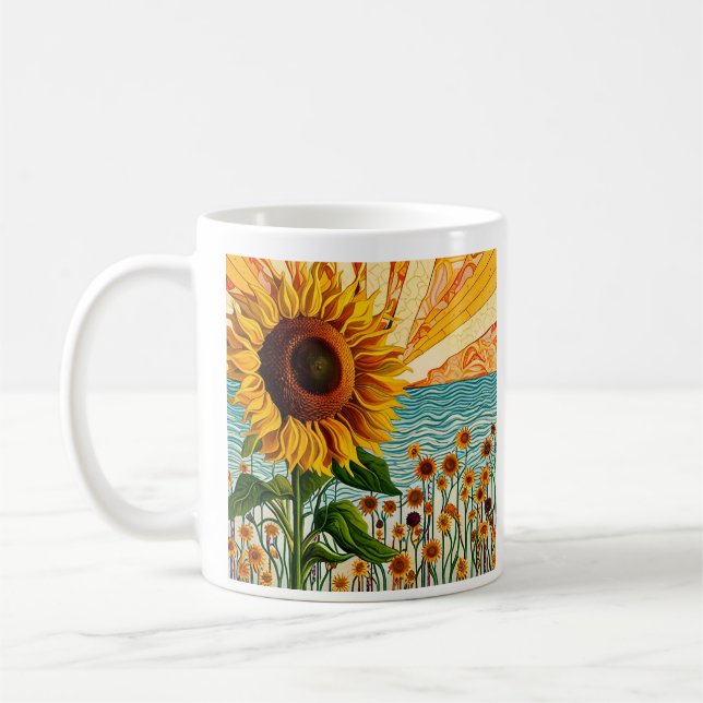 Taza De Café Girasol y presupuesto (Izquierda)