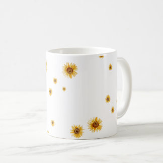Taza De Café Girasoles Acuarela
