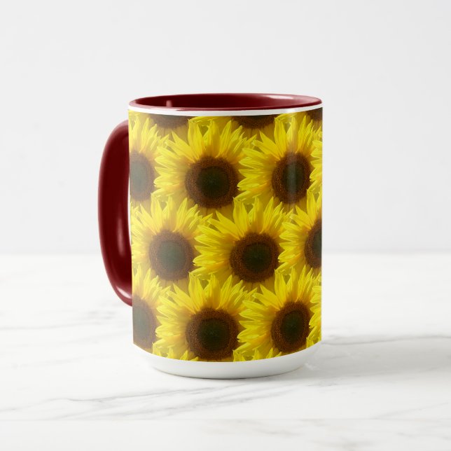 Taza de café Girasoles Brillantes (Anverso izquierdo)