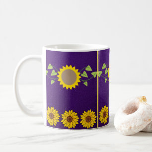 Taza De Café girasoles de barro