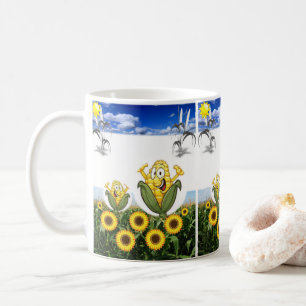 Taza De Café girasoles de barro