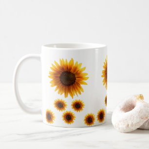Taza De Café girasoles de barro
