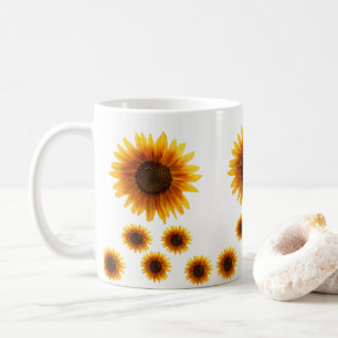 Taza De Café girasoles de barro