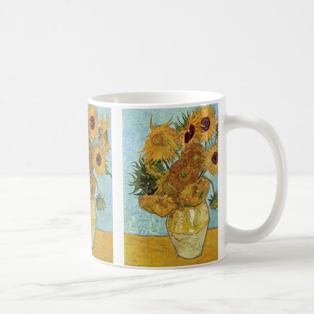 Taza De Café Girasoles de Vincent van Gogh (Derecha)