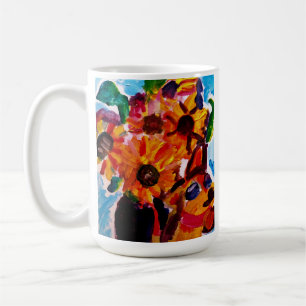 Taza De Café Girasoles y chihuahua