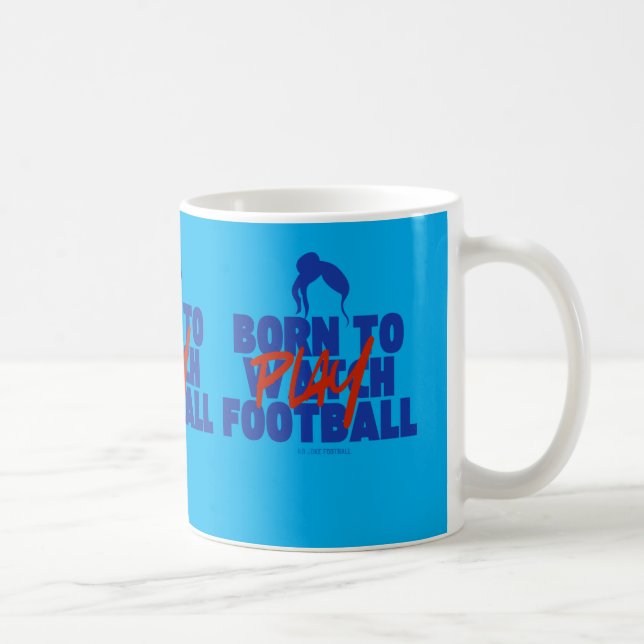 Taza De Café Girl Born to Play Football (Derecha)