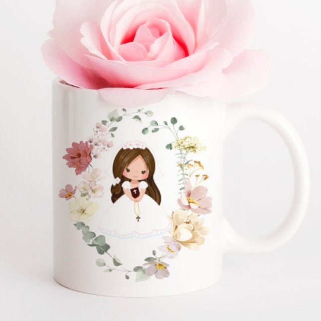 Taza De Café Girl First Holy Communion Ceramic Coffee Mug (Subido por el creador)