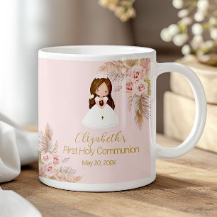 Taza De Café Girl First Holy Communion Ceramic Mug 11 oz