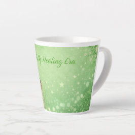 Taza de café Girl Latte | Estética femenina verde