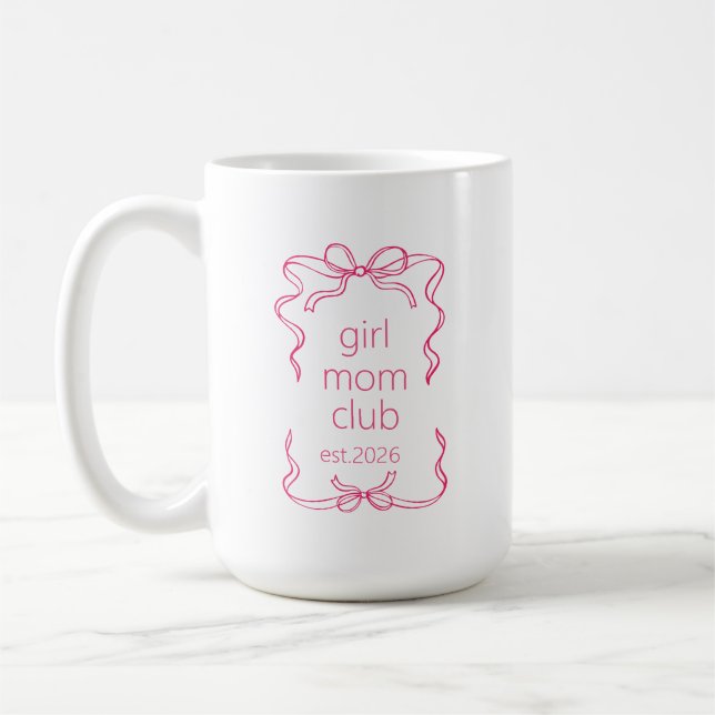 Taza De Café Girl Mom Gift Personalized New Mom Gifts, First  (Izquierda)
