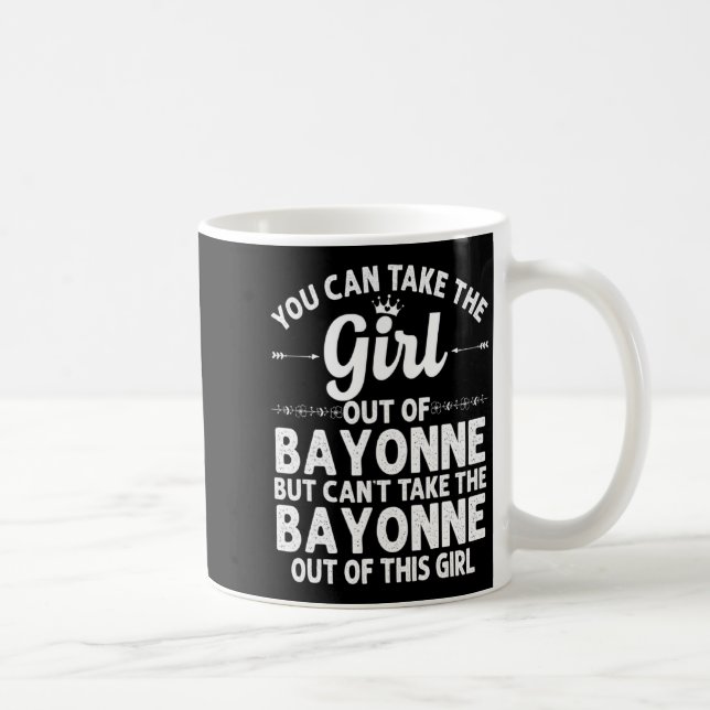 Taza De Café Girl Out Of Bayonne Nj New Jersey Home Roots Usa _ (Derecha)