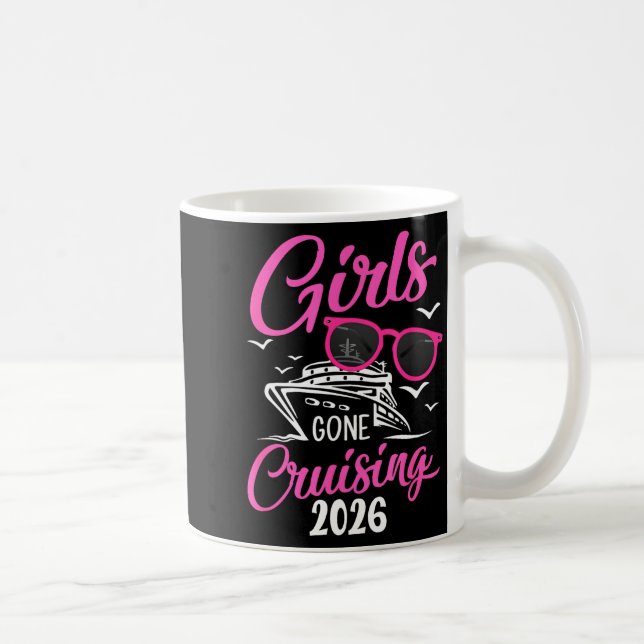 Taza De Café Girls Gone Cruising 2026 Vacation Party Cruise  (Derecha)
