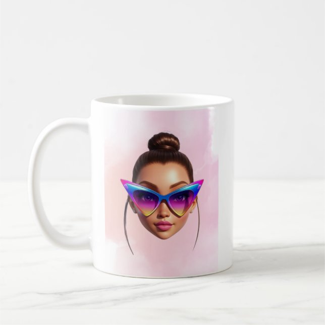 Taza De Café Girly Coffee Mug (Izquierda)