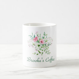 Taza De Café Girly Floral Coffee