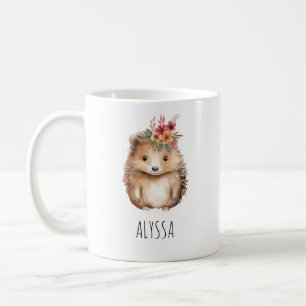 Taza De Café Girly Hedgehog