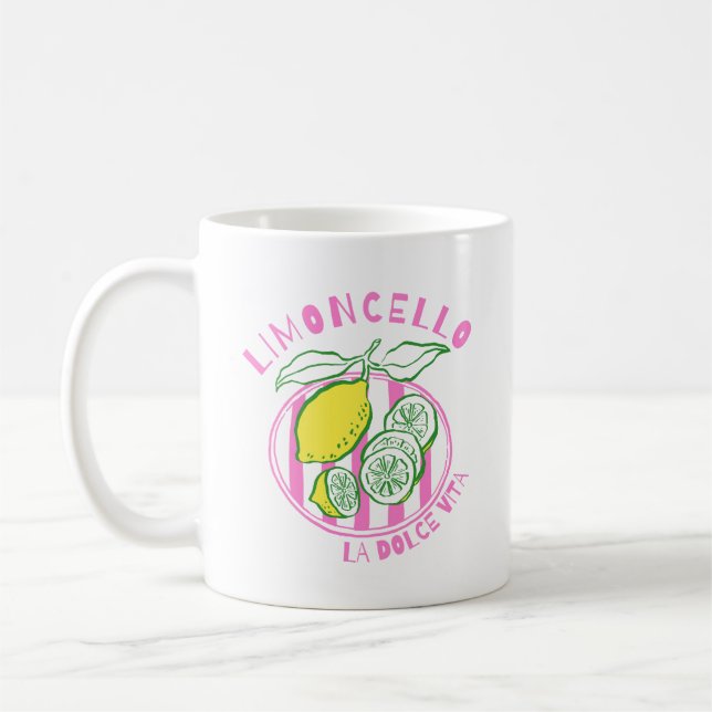Taza De Café Girly Limoncello– La Dolce Vita Pink (Izquierda)